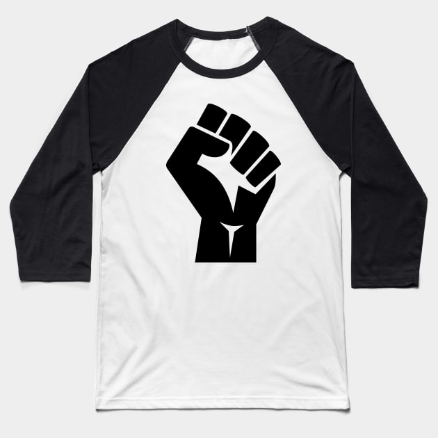 Black Power Baseball T-Shirt by François Belchior